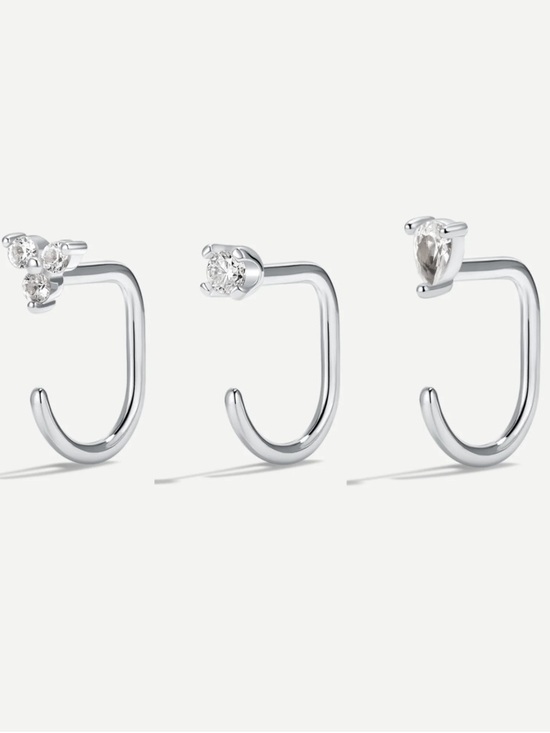 ardant Jewelry - Ardant 925 Sterling Silver 3 pair Earring Set